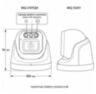 Комплект IP-видеонаблюдения KIT-A403IP-POE 4 Мп, 3 купольные IP-камеры, NVR, 4 PoE порта