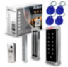 Система СКУД KIT-T6MF-180 электромагнитный замок 180 кг НО типа, панель сенсорная Mifare, 2000 пользователей, для помещения