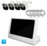 Комплект видеонаблюдения IP Ps-Link KIT-C504IP-POE-LCD / 5Мп / 4 камеры / монитор