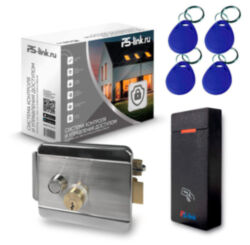 Система СКУД  KIT-M010EM-WP-SSM на 1 дверь, электромеханический НЗ замок, уличный контроллер 10000 карт, EM-Marine 125кГц