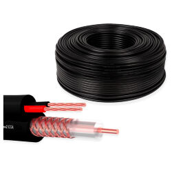 Кабель КВК  KVK-CCA-2035-200 RG-59 + 2 x 0.35 кв.мм. 200м.