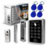Система СКУД KIT-ACM323-180 для помещений с клавиатурой, RFID-ключами, кнопкой выхода и магнитным замком 180 кг