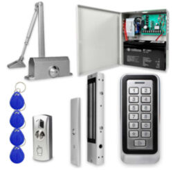 Система СКУД  KIT-208C-280UPS с доводчиком 65, блоком резервного питания, 7Ач
