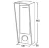 Козырёк для панели доступа Ps-Link PS-HF3-WF коричневый PETG