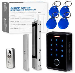 Комплект СКУД Undino KIT-ACP303EM-350 эл. магнитный замок 350кг, отпечаток пальца, WIFI, отпечаток