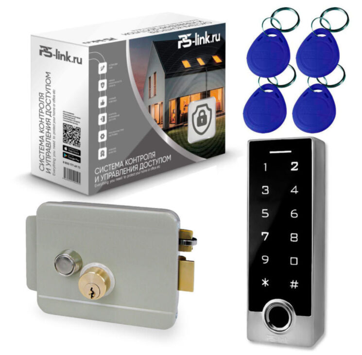 Система СКУД KIT-TF2EM-WP-W-G отпечаток пальца, кодовая панель, металлическая, RFID, WIFI