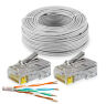 Кабель UTP4 cat.5E CCA 50 метров UTP-CCA50 с коннекторами RJ-45
