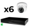 Комплект видеонаблюдения IP 5Мп KIT-A506IP-ST 6 камер для помещения, аналитика, детекция человека, область вторжения